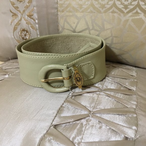 Vintage Dior genuine Leather/suede belt main image 9